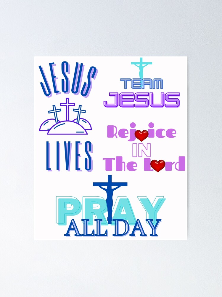 Sticker Pack, Jesus Stickers, Stickers Poster for Sale by PrestigeTingz