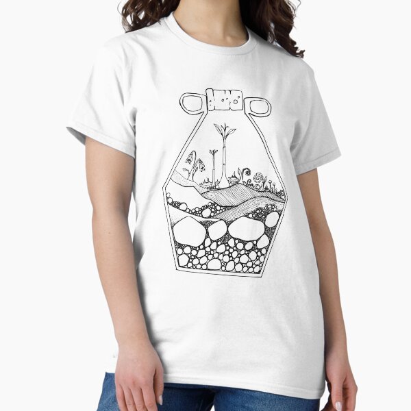 Geometric Terrarium (black) Classic T-Shirt