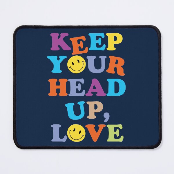Item preview, KEEP YOUR HEAD UP, LOVE (v. navy) designed and sold by HaiLeesDesign.