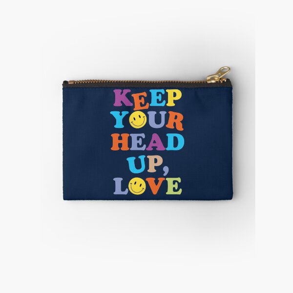 Item preview, KEEP YOUR HEAD UP, LOVE (v. navy) designed and sold by HaiLeesDesign.