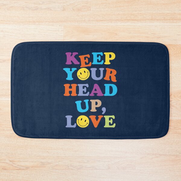 Item preview, KEEP YOUR HEAD UP, LOVE (v. navy) designed and sold by HaiLeesDesign.