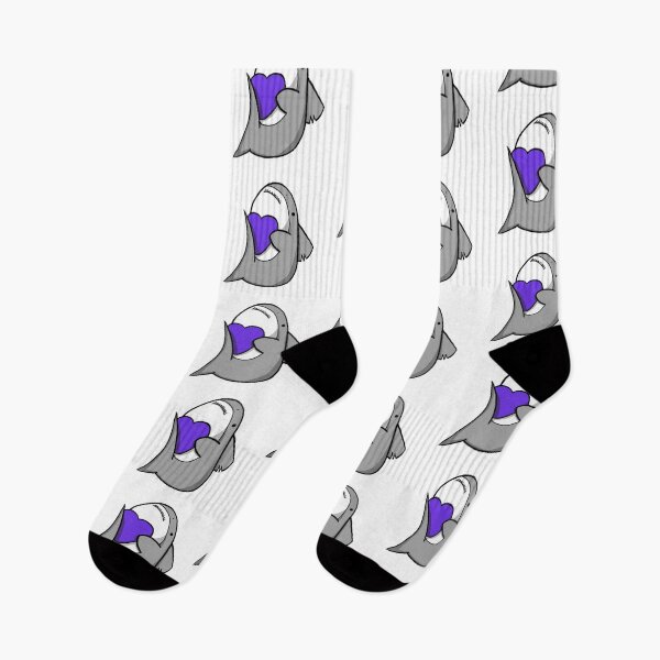 Item preview, Shark Heart (colored, purple) designed and sold by KayHye.