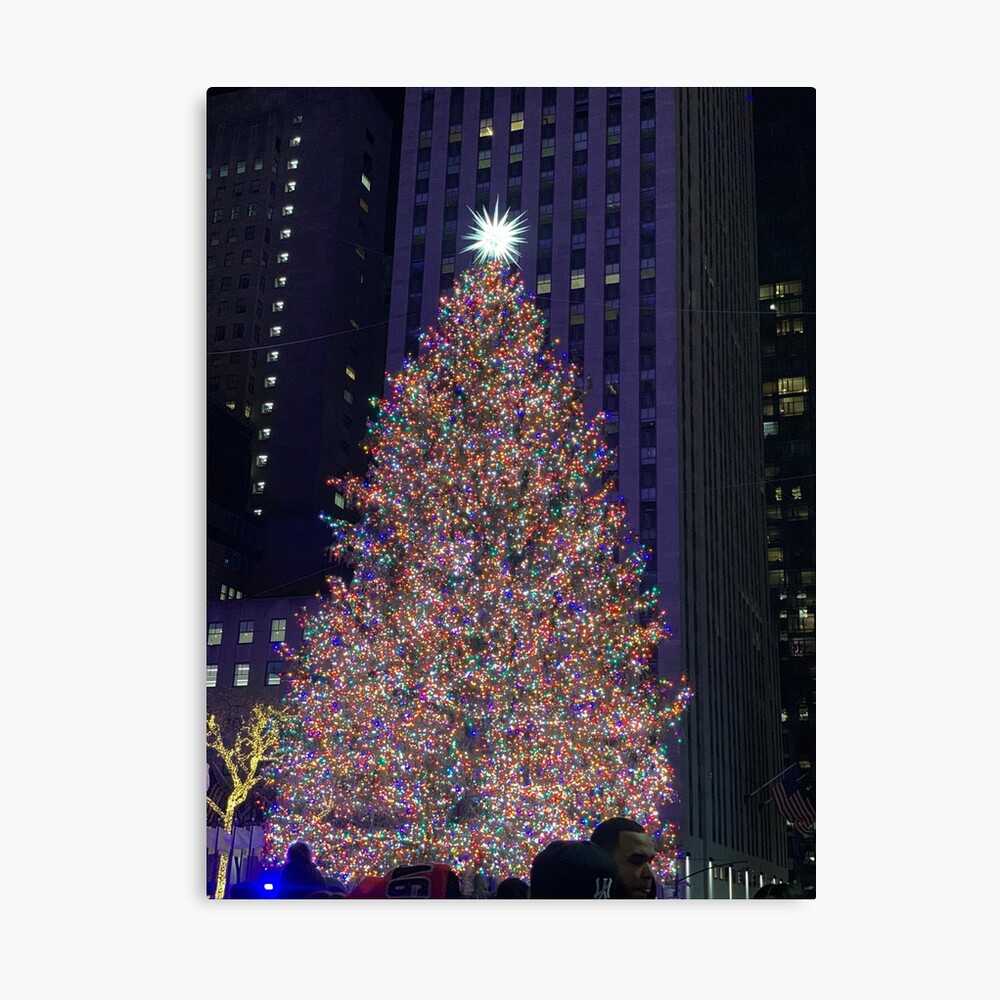 Rockfeller Center Christmas tree theme Set of 5 greeting cards