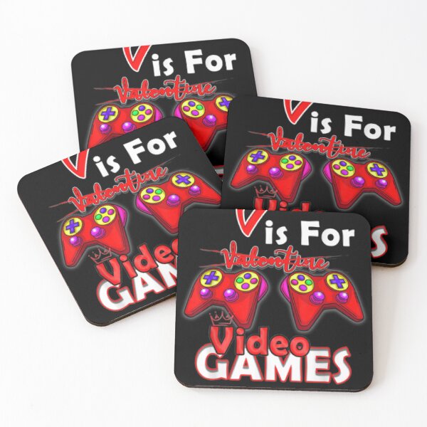 Item preview, V Is For Video Games Funny Valentines Day Gamer Boy Men Gift designed and sold by selimane.