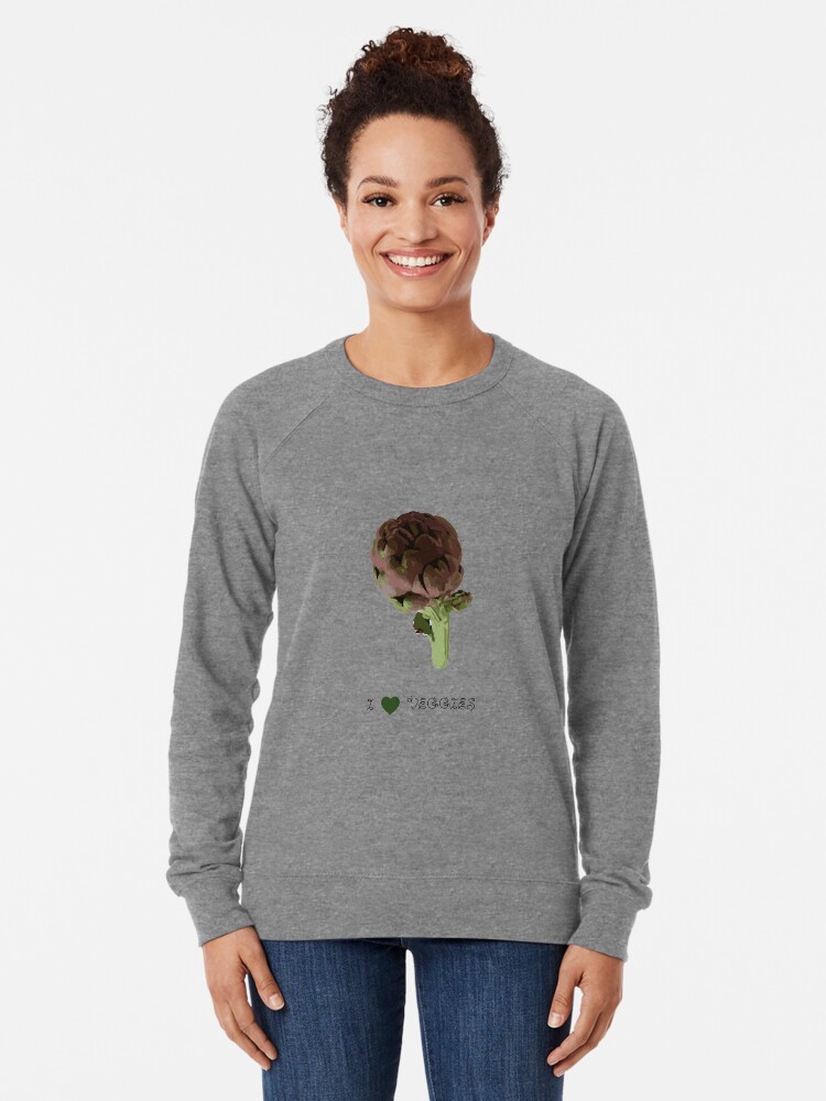 Alternate view of Artichoke - I love veggies Lightweight Sweatshirt
