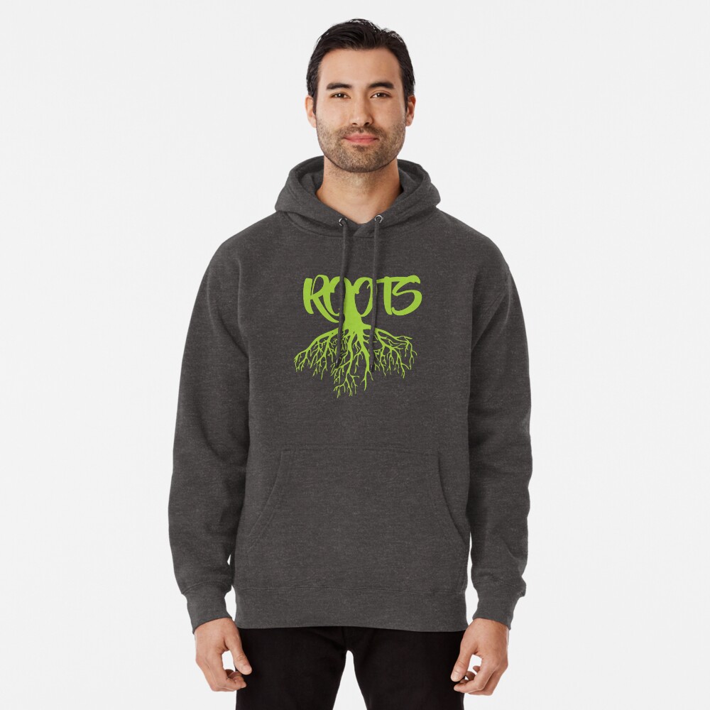 roots green hoodie