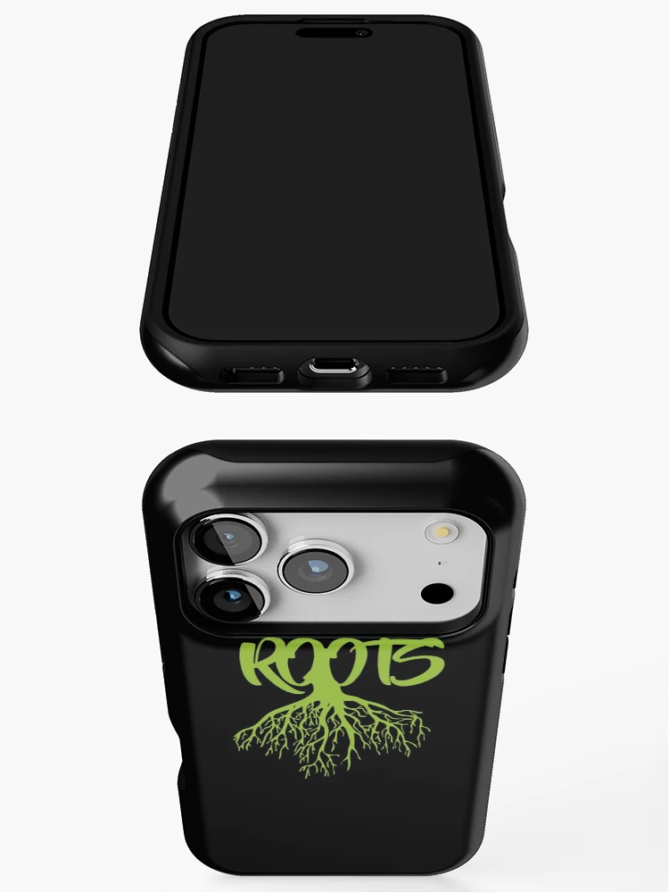 Thumbnail 3 of 4, iPhone Case, Green Roots designed and sold by AbstractBEE.
