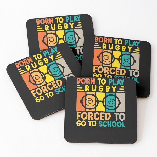 Item preview, Born To Play Rugby Forced To Go To School designed and sold by AristoDesigner.