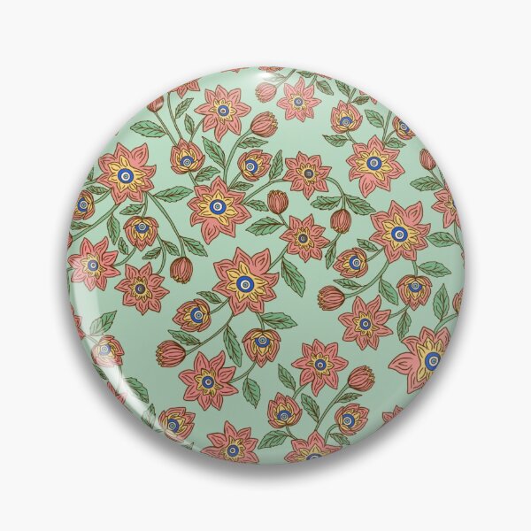 Item preview, Evil Eye Floral in Green designed and sold by MissJades.