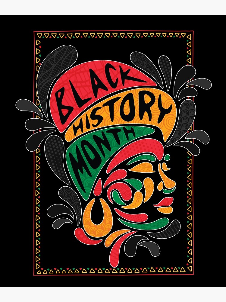 Black History Month Women Afro Black Woman African American Poster By Madriguerasm Redbubble 