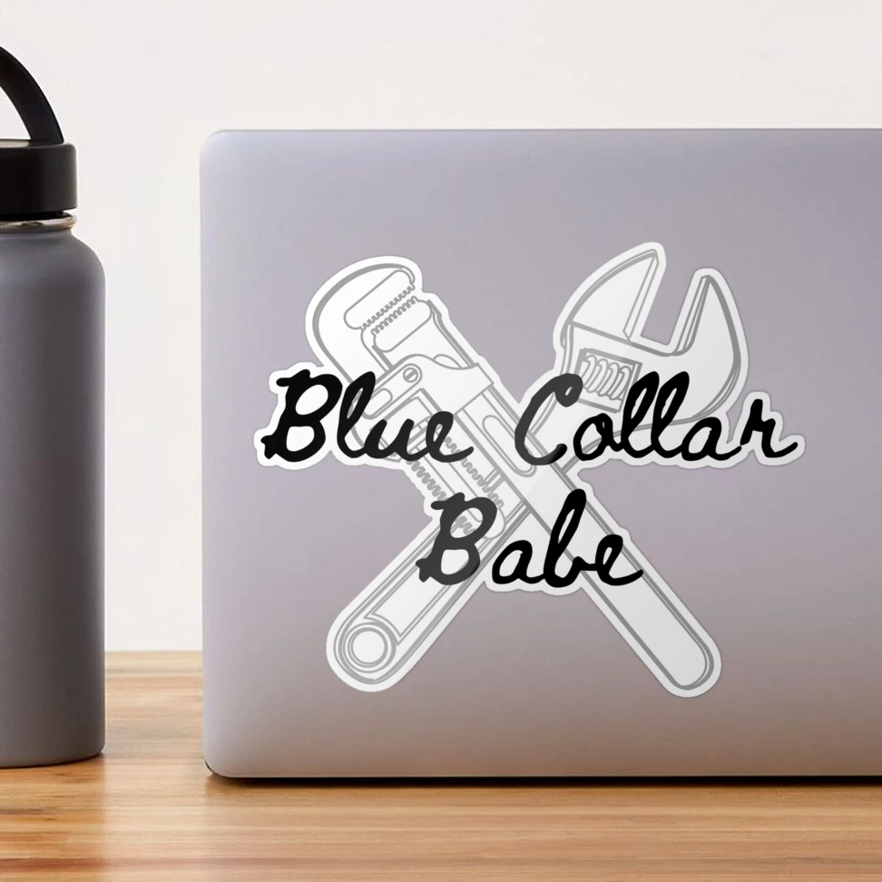 Blue Collar Babe Sticker