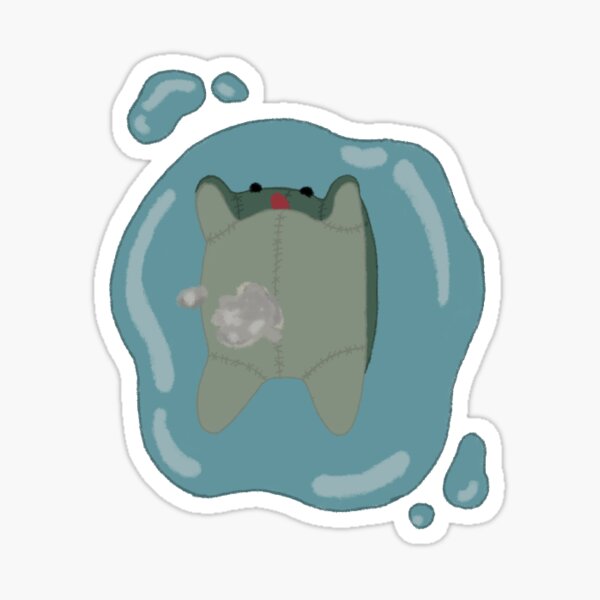 Item preview, Stuffed Frog in water blob  designed and sold by sweetbobaarts.
