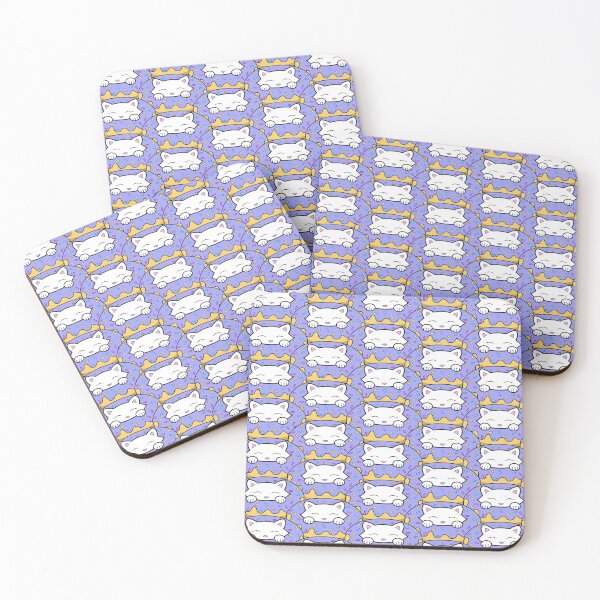 Item preview, Cute cats eating donuts pattern designed and sold by Purr95.