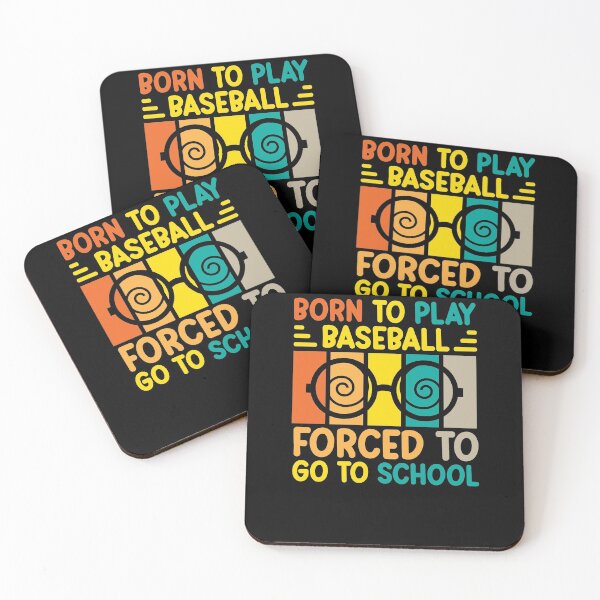 Item preview, Born To Play baseball Forced To Go To School designed and sold by AristoDesigner.