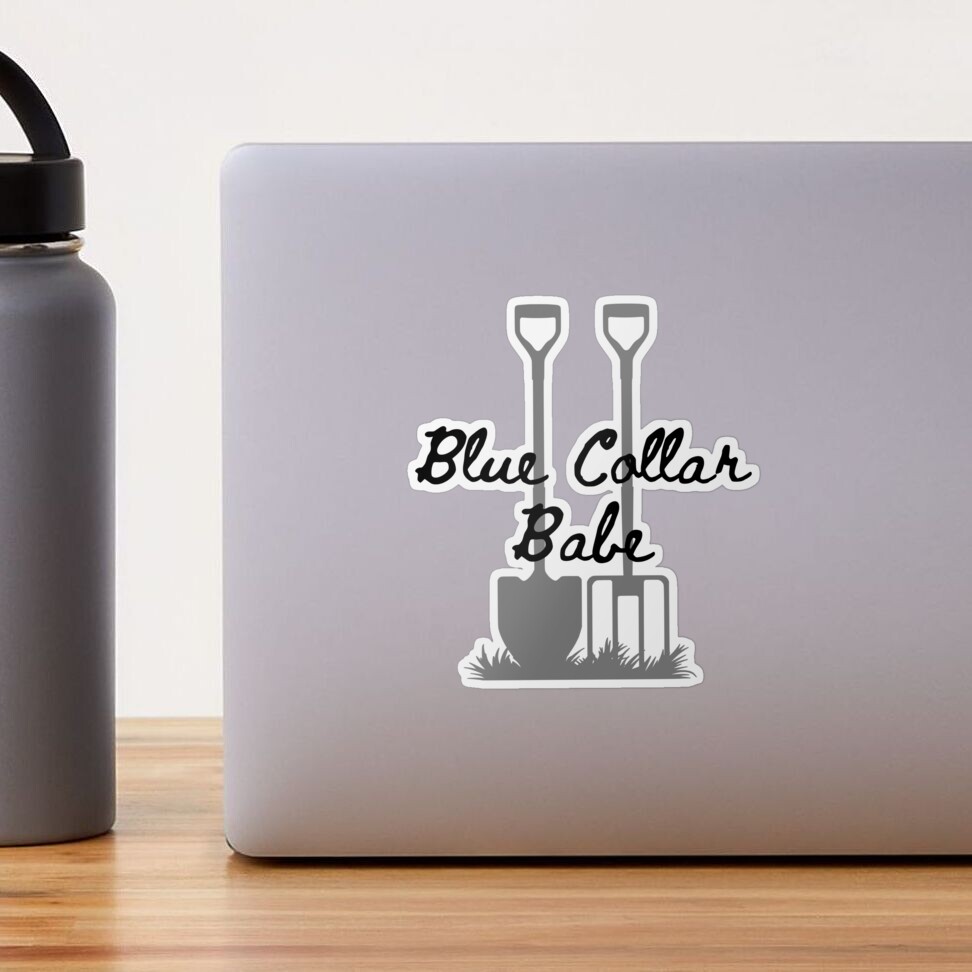 Blue Collar Babe Sticker