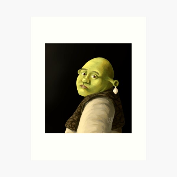 Item preview, Shrek With a Pearl Onion Earring designed and sold by themoskabot.