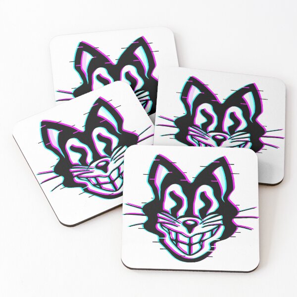 Item preview, Relaxing cat , glitch retro cat designed and sold by retrippy.
