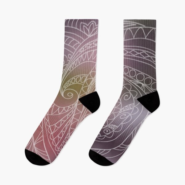 Item preview, transparent floral tangled composition on the gradient designed and sold by AlinNova.