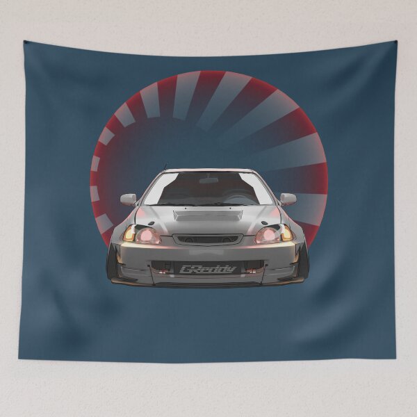 Artikelvorschau, Honda staatsbürgerliche japanische Flagge entworfen und verkauft von CRWorks Shop.