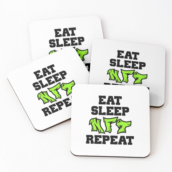 Item preview, Eat Sleep NFT Repeat Crypto Funny Saying  designed and sold by Tema EL.