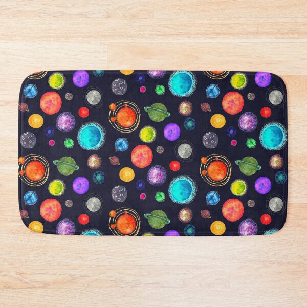 Item preview, Watercolour Planets Print designed and sold by Rachael Brearton.