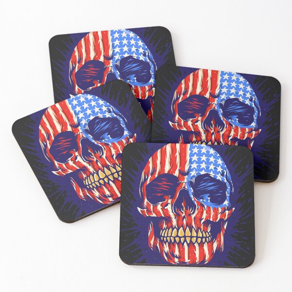 Item preview, american flag skull Classic T-Shirt designed and sold by kimberlymaz.