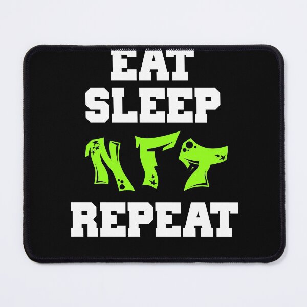Item preview, Eat Sleep NFT Repeat Crypto Funny Saying designed and sold by Tema EL.
