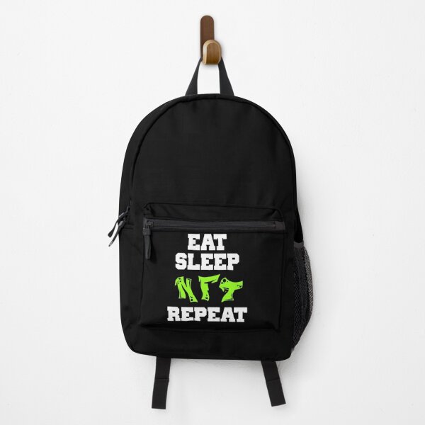 Item preview, Eat Sleep NFT Repeat Crypto Funny Saying designed and sold by Tema EL.