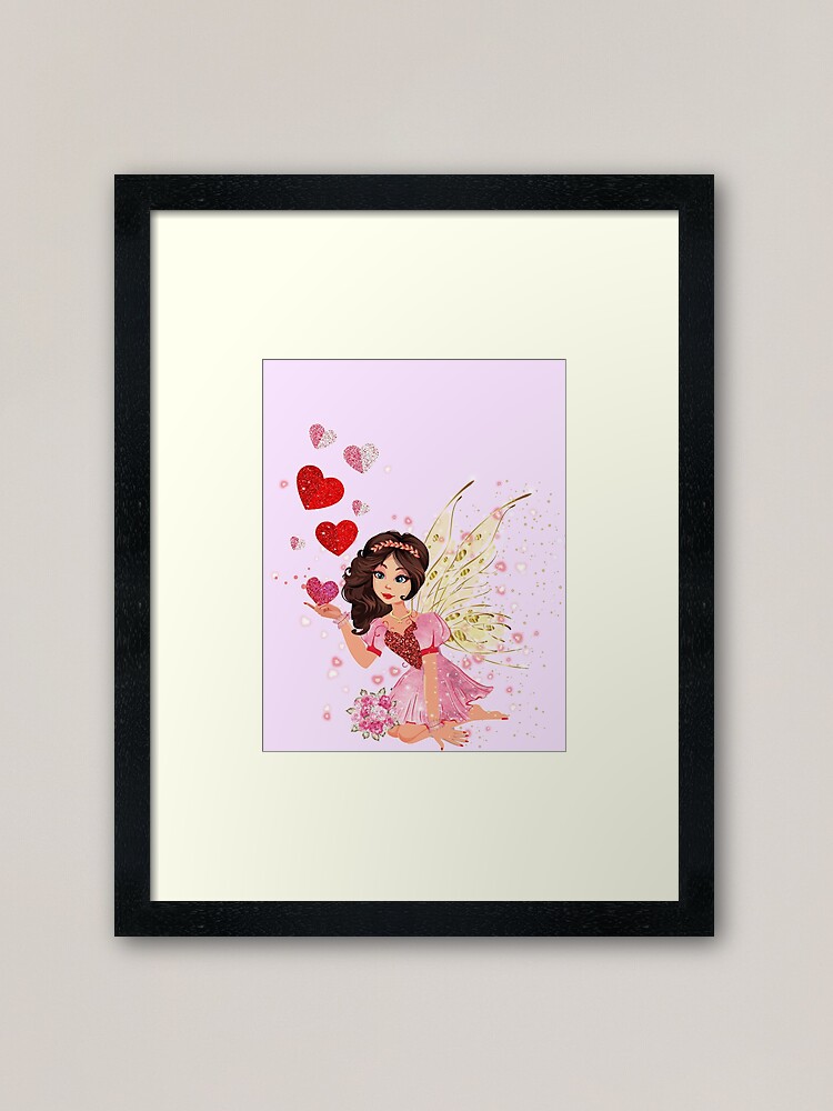 Alternate view of Gigi and the Magical Fairy Hearts™ Framed Art Print