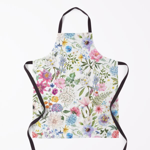 Item preview, Colorful Spring Floral Pattern with White Background designed and sold by linime1984.