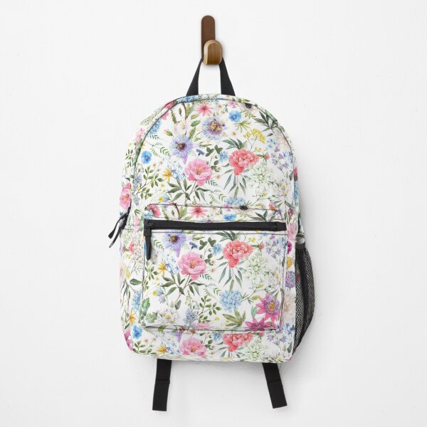 Item preview, Colorful Spring Floral Pattern with White Background designed and sold by linime1984.