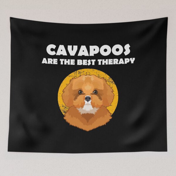 Item preview, Dog Lover Quote Best Therapy Cavapoo design designed and sold by jakehughes2015.