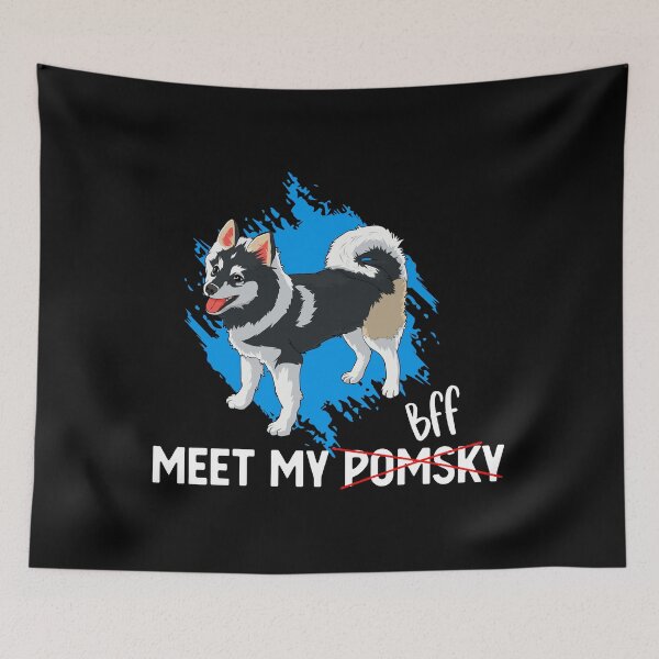 Item preview, Funny Meet My BFF Pomsky Pet Dog Owners design designed and sold by jakehughes2015.
