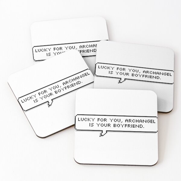 Item preview, Lucky for you, Archangel is your boyfriend - Mass Effect 2 designed and sold by wordsonwords.
