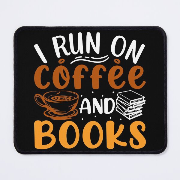 Item preview, i run on coffee and books for readers and coffee lovers designed and sold by lelixart.