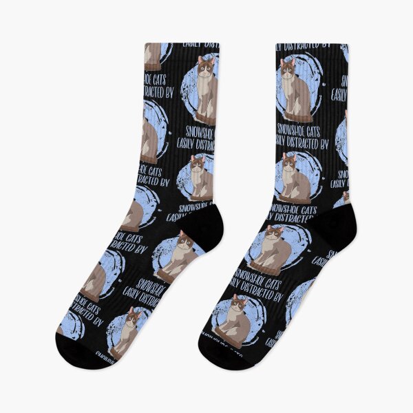 Item preview, Easily Distracted By Snowshoe Cats Pet Owner Quote product designed and sold by jakehughes2015.