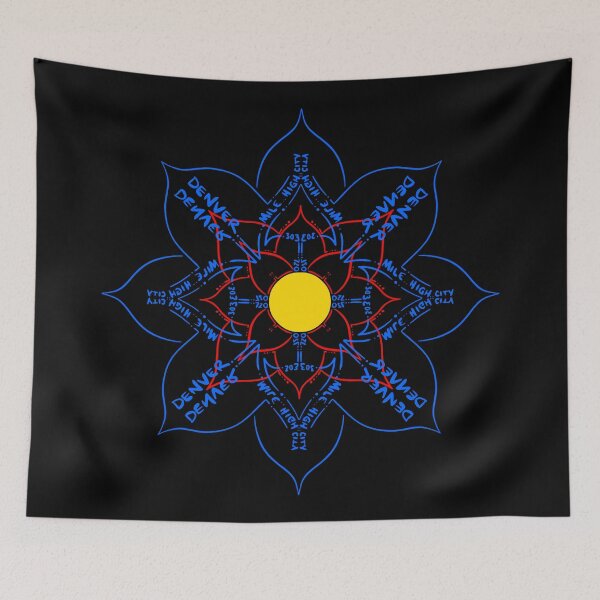 Item preview, Flor de la ciudad Denver Mile High City Colorado Dibujo simple designed and sold by that5280lady.