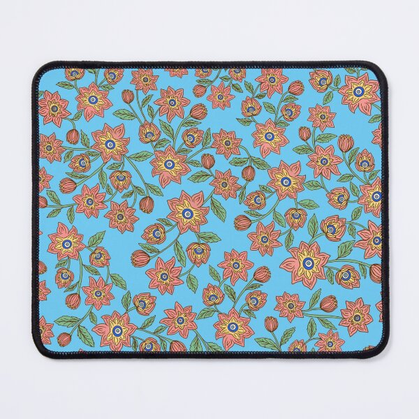 Item preview, Evil Eye Floral in Blue designed and sold by MissJades.