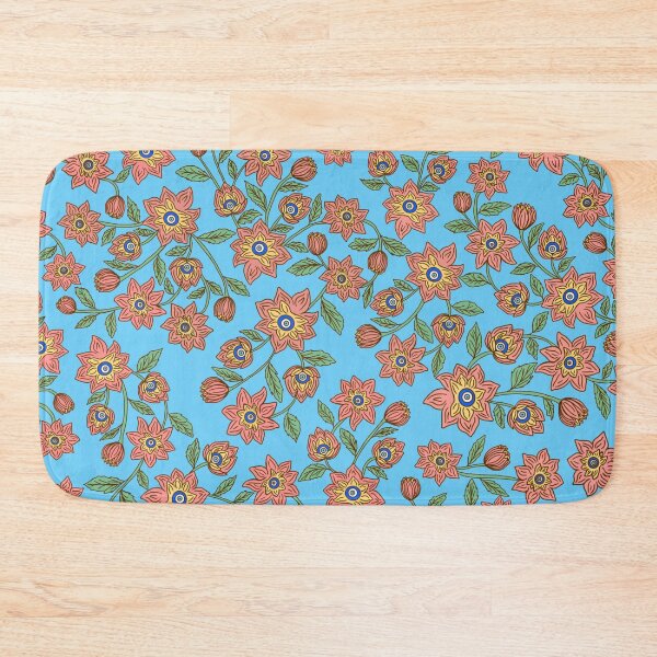 Item preview, Evil Eye Floral in Blue designed and sold by MissJades.