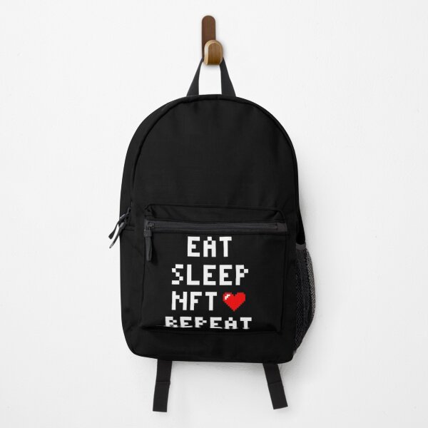 Item preview, Eat Sleep NFT Repeat Crypto Funny Saying designed and sold by Tema EL.