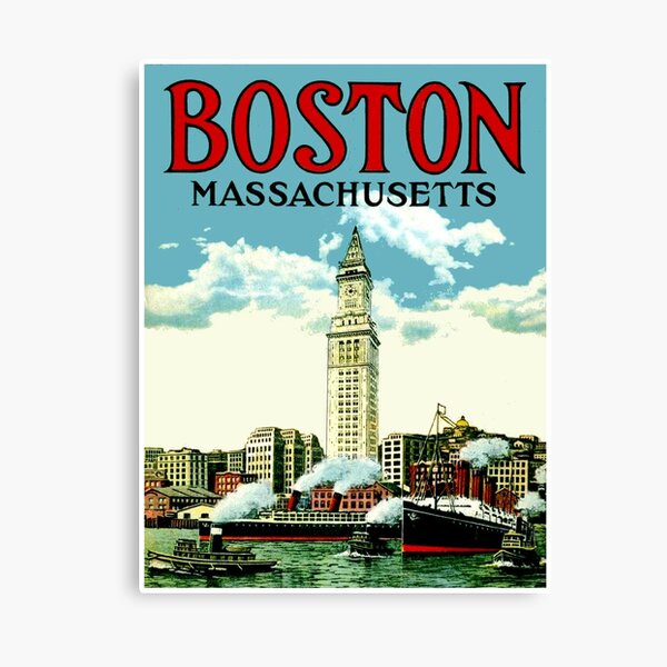 Item preview, BOSTON : Vintage 1934 Travel Advertising Print designed and sold by posterbobs.