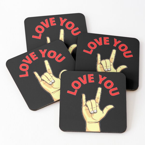 Item preview, SIGN LANGUAGE-LOVE YOU-HAND GESTURE-COMMUNICATE EMOTIONS designed and sold by MrCreativeArts.