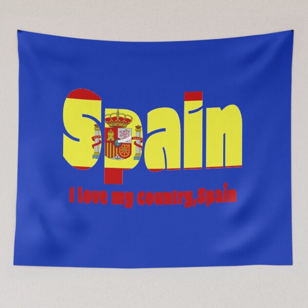 Item preview, I love my country,Spain This is based on the Spain flag			 designed and sold by mostheristore.