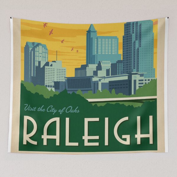 Item preview, Raleigh North Carolina  City of Oaks  designed and sold by BabyBookDragon.