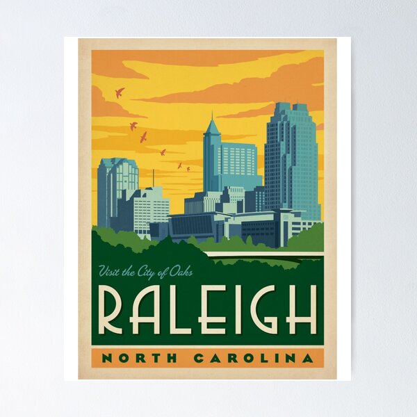 Item preview, Raleigh North Carolina  City of Oaks  designed and sold by BabyBookDragon.