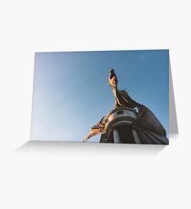 Dragon on Tower Greeting Card