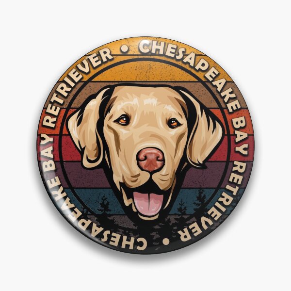 Item preview, Chesapeake bay retriever distressed sunset retro dog face design designed and sold by SamRVstore.