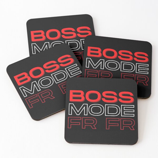 Item preview, Boss mode text typography t-shirt design designed and sold by Cosmowear.