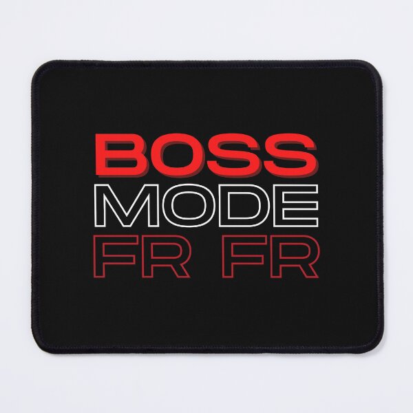 Item preview, Boss mode text typography t-shirt design designed and sold by Cosmowear.