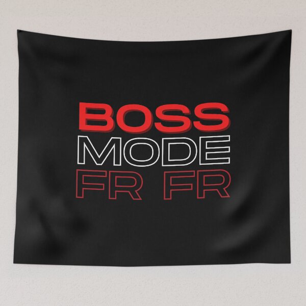 Item preview, Boss mode text typography t-shirt design designed and sold by Cosmowear.